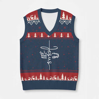 Jesus Christian Lord & Savior Crown of Thorns V-Neck Knit Sweater Vest - Wonder Print Shop
