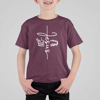 Jesus Christian Lord & Savior Crown of Thorns T Shirt For Kid