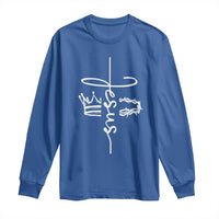 Jesus Christian Lord & Savior Crown of Thorns Long Sleeve Shirt