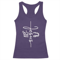 Jesus Christian Lord & Savior Crown of Thorns Racerback Tank Top