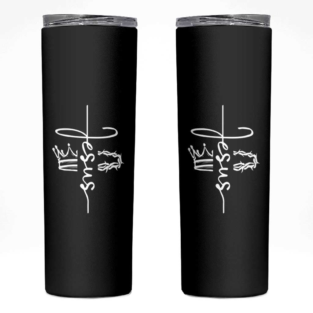 Jesus Christian Lord & Savior Crown of Thorns Skinny Tumbler