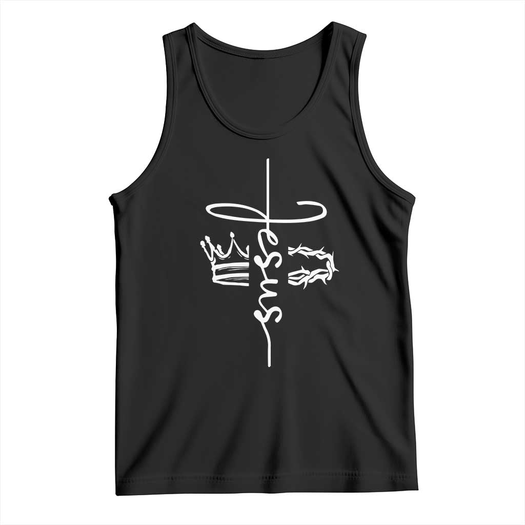 Jesus Christian Lord & Savior Crown of Thorns Tank Top