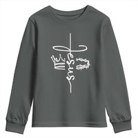 Jesus Christian Lord & Savior Crown of Thorns Youth Sweatshirt