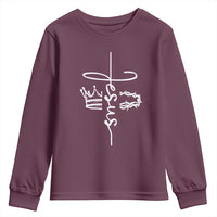 Jesus Christian Lord & Savior Crown of Thorns Youth Sweatshirt