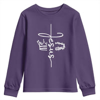 Jesus Christian Lord & Savior Crown of Thorns Youth Sweatshirt