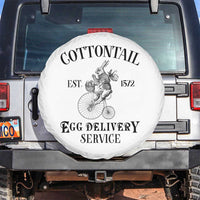 Funny Easter Day Cottontail Egg Delivery Service Spare Tire Cover Bunny Rabbit