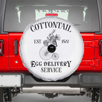 Funny Easter Day Cottontail Egg Delivery Service Spare Tire Cover Bunny Rabbit