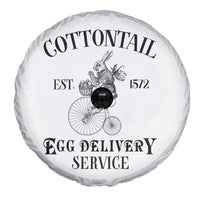 Funny Easter Day Cottontail Egg Delivery Service Spare Tire Cover Bunny Rabbit