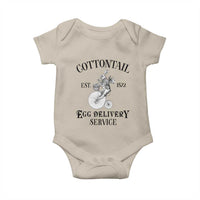 Funny Easter Day Cottontail Egg Delivery Service Baby Onesie Bunny Rabbit