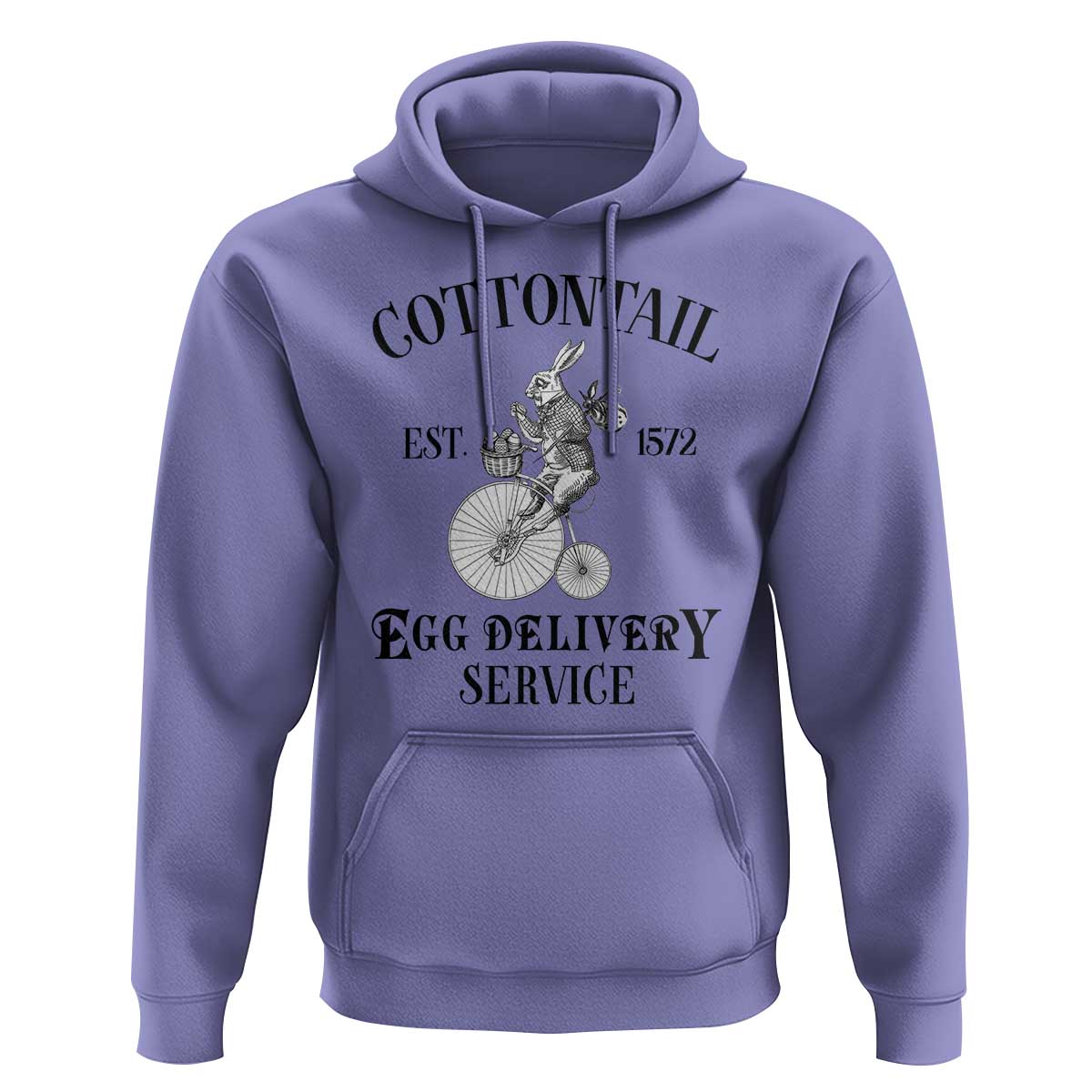 Funny Easter Day Cottontail Egg Delivery Service Hoodie Bunny Rabbit