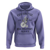 Funny Easter Day Cottontail Egg Delivery Service Hoodie Bunny Rabbit