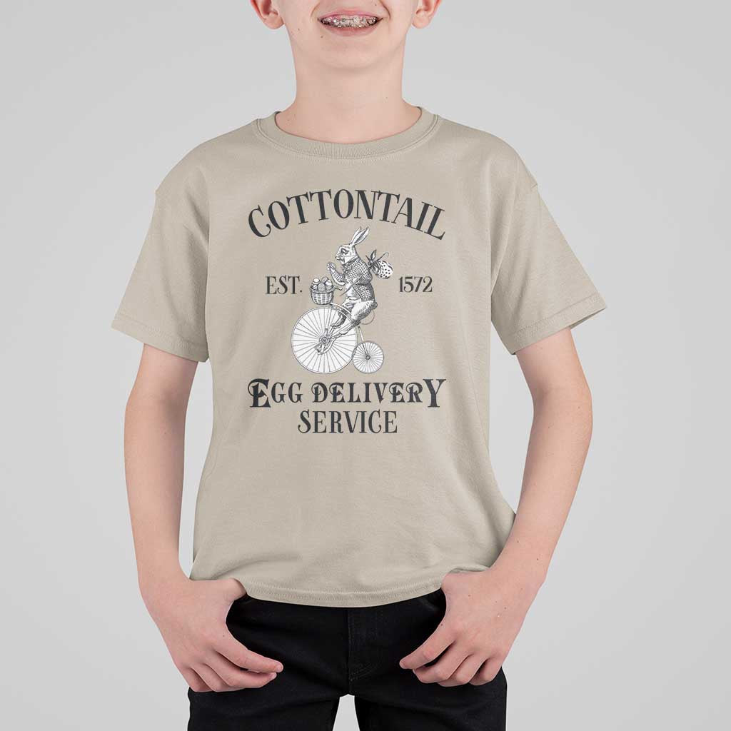 Funny Easter Day Cottontail Egg Delivery Service T Shirt For Kid Bunny Rabbit