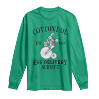 Funny Easter Day Cottontail Egg Delivery Service Long Sleeve Shirt Bunny Rabbit