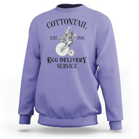Funny Easter Day Cottontail Egg Delivery Service Sweatshirt Bunny Rabbit