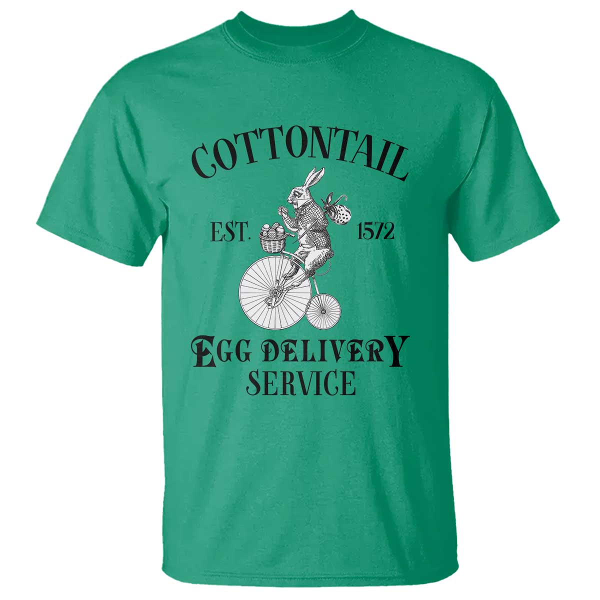 Funny Easter Day Cottontail Egg Delivery Service T Shirt Bunny Rabbit