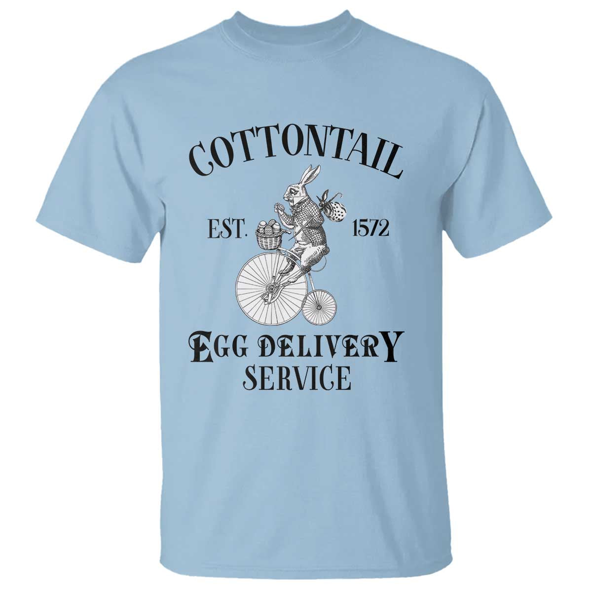 Funny Easter Day Cottontail Egg Delivery Service T Shirt Bunny Rabbit