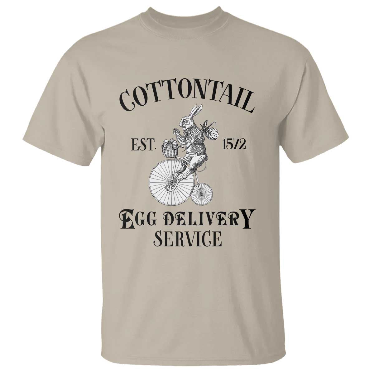 Funny Easter Day Cottontail Egg Delivery Service T Shirt Bunny Rabbit