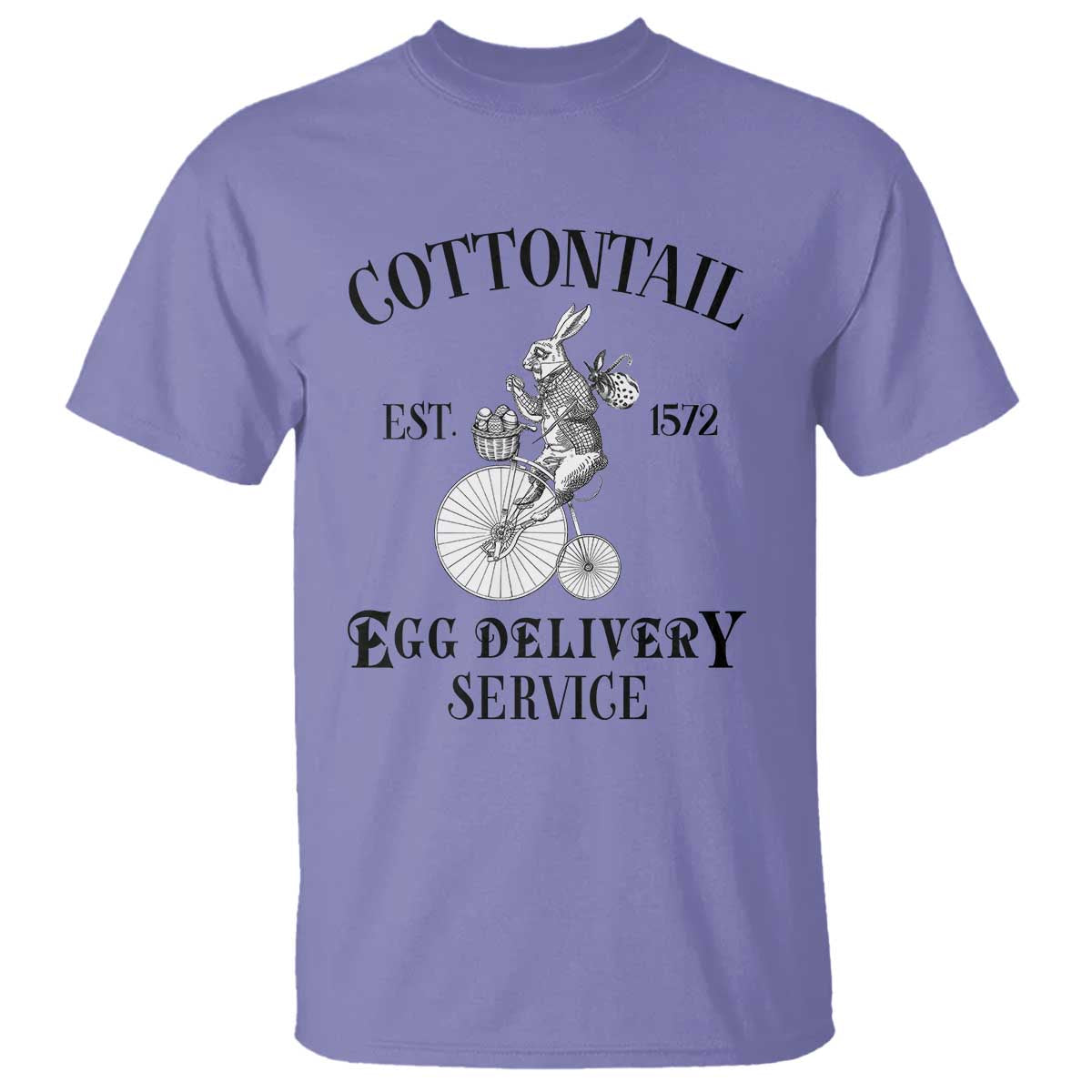 Funny Easter Day Cottontail Egg Delivery Service T Shirt Bunny Rabbit