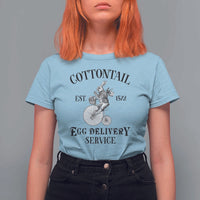 Funny Easter Day Cottontail Egg Delivery Service T Shirt For Women Bunny Rabbit
