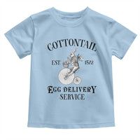 Funny Easter Day Cottontail Egg Delivery Service Toddler T Shirt Bunny Rabbit