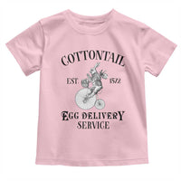 Funny Easter Day Cottontail Egg Delivery Service Toddler T Shirt Bunny Rabbit