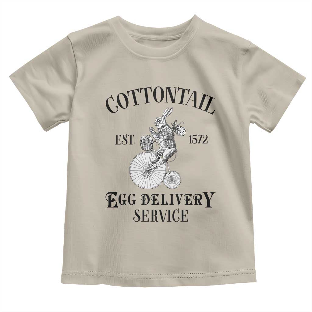 Funny Easter Day Cottontail Egg Delivery Service Toddler T Shirt Bunny Rabbit