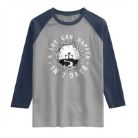A Lot Can Happen In 3 Days Raglan Shirt Vintage Crown Of Thorns Easter Day Good Friday Religious Christian