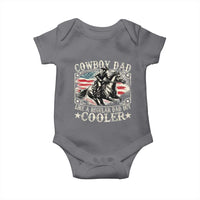 Funny Cowboy Dad Like A Regular Dad But Cooler Baby Onesie Western Country Dad Father's Day