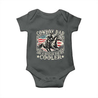 Funny Cowboy Dad Like A Regular Dad But Cooler Baby Onesie Western Country Dad Father's Day