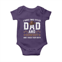 Funny I Have Two Titles Dad And Cowboy And I Rock Them Both Baby Onesie Western Dad Father's Day