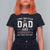 Funny I Have Two Titles Dad And Cowboy And I Rock Them Both T Shirt For Women Western Dad Father's Day