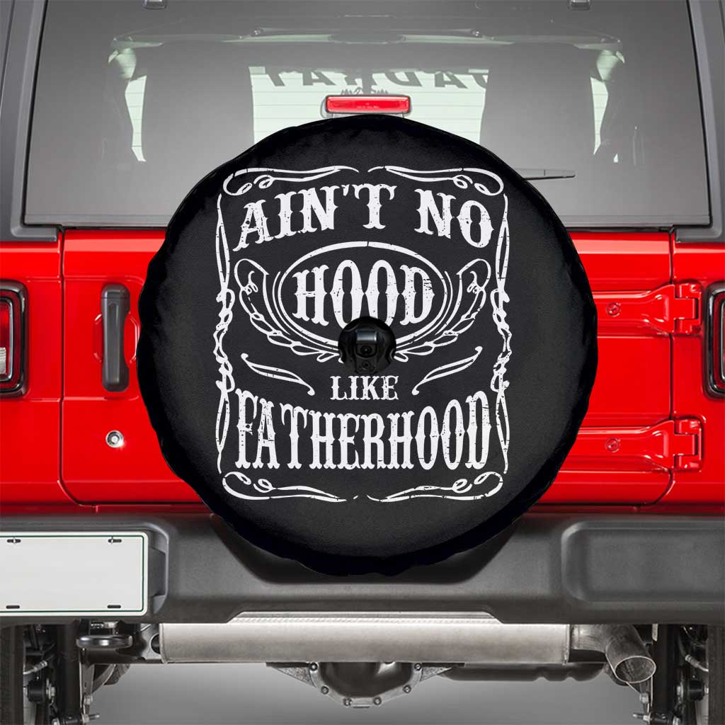 Aint No Hood Like Fatherhood Spare Tire Cover Dad Jokes Fathers Day
