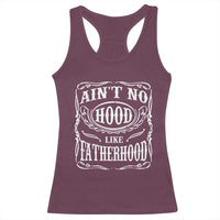Aint No Hood Like Fatherhood Racerback Tank Top Dad Jokes Fathers Day