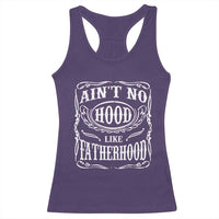 Aint No Hood Like Fatherhood Racerback Tank Top Dad Jokes Fathers Day