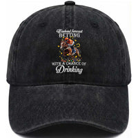 Funny Weekend Forecast Betting With A Chance Of Drinking Washed Cotton Baseball Cap Horse Racing