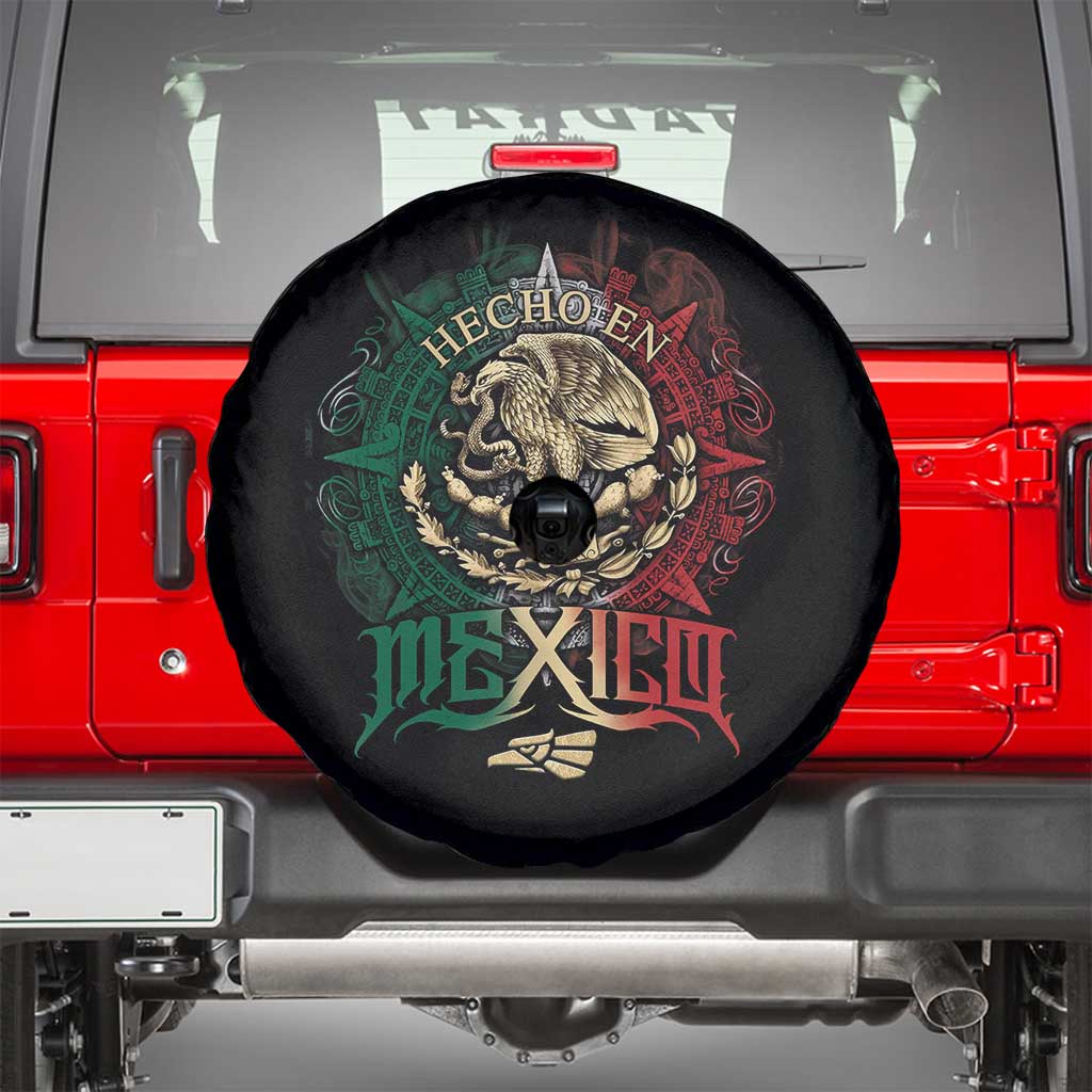 Hecho En Mexico Spare Tire Cover Mexican Pride Aztec Eagle