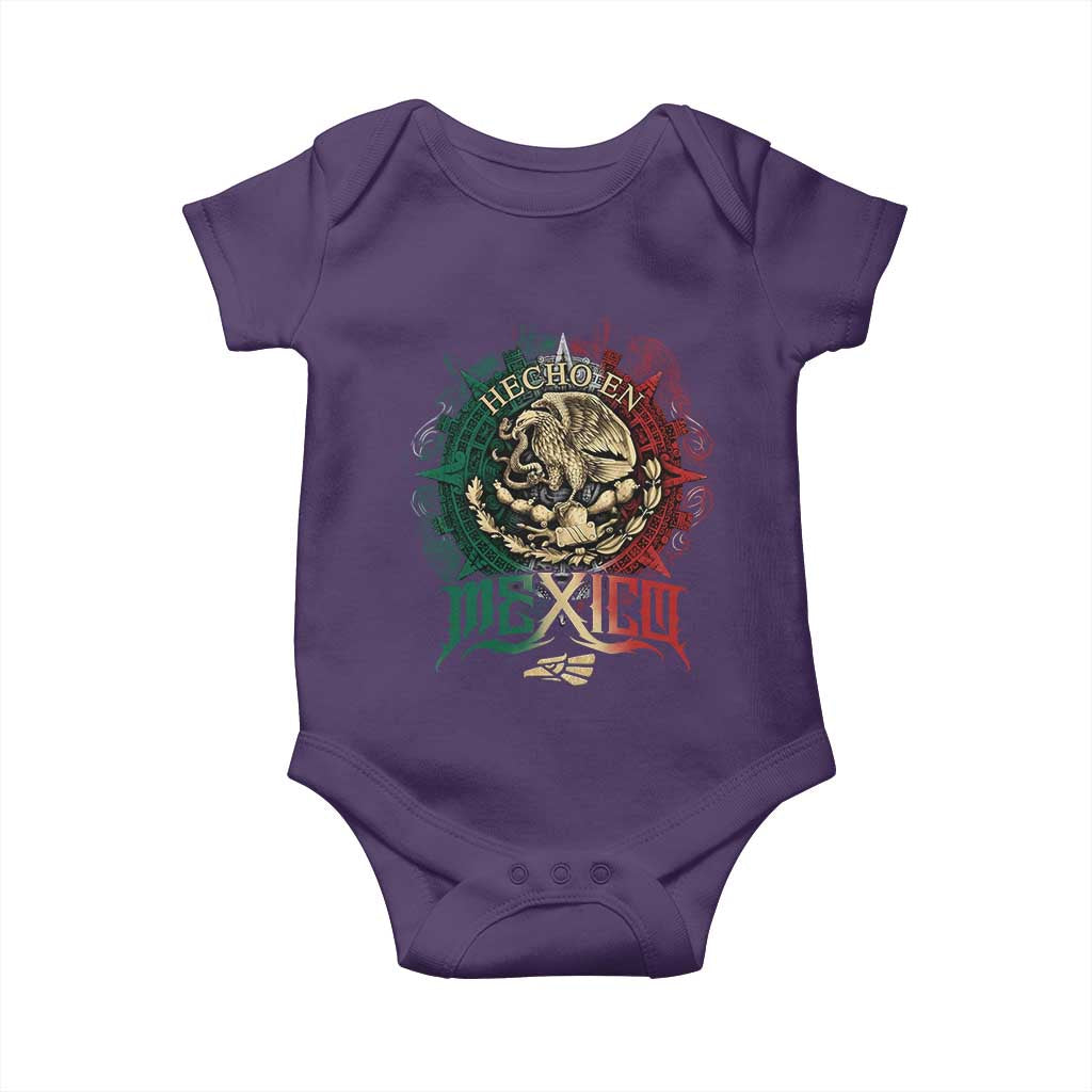 Hecho En Mexico Baby Onesie Mexican Pride Aztec Eagle