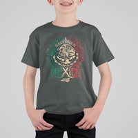 Hecho En Mexico T Shirt For Kid Mexican Pride Aztec Eagle