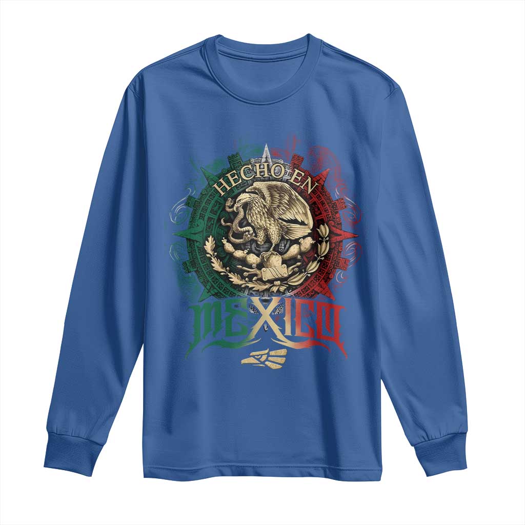 Hecho En Mexico Long Sleeve Shirt Mexican Pride Aztec Eagle