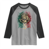 Hecho En Mexico Raglan Shirt Mexican Pride Aztec Eagle
