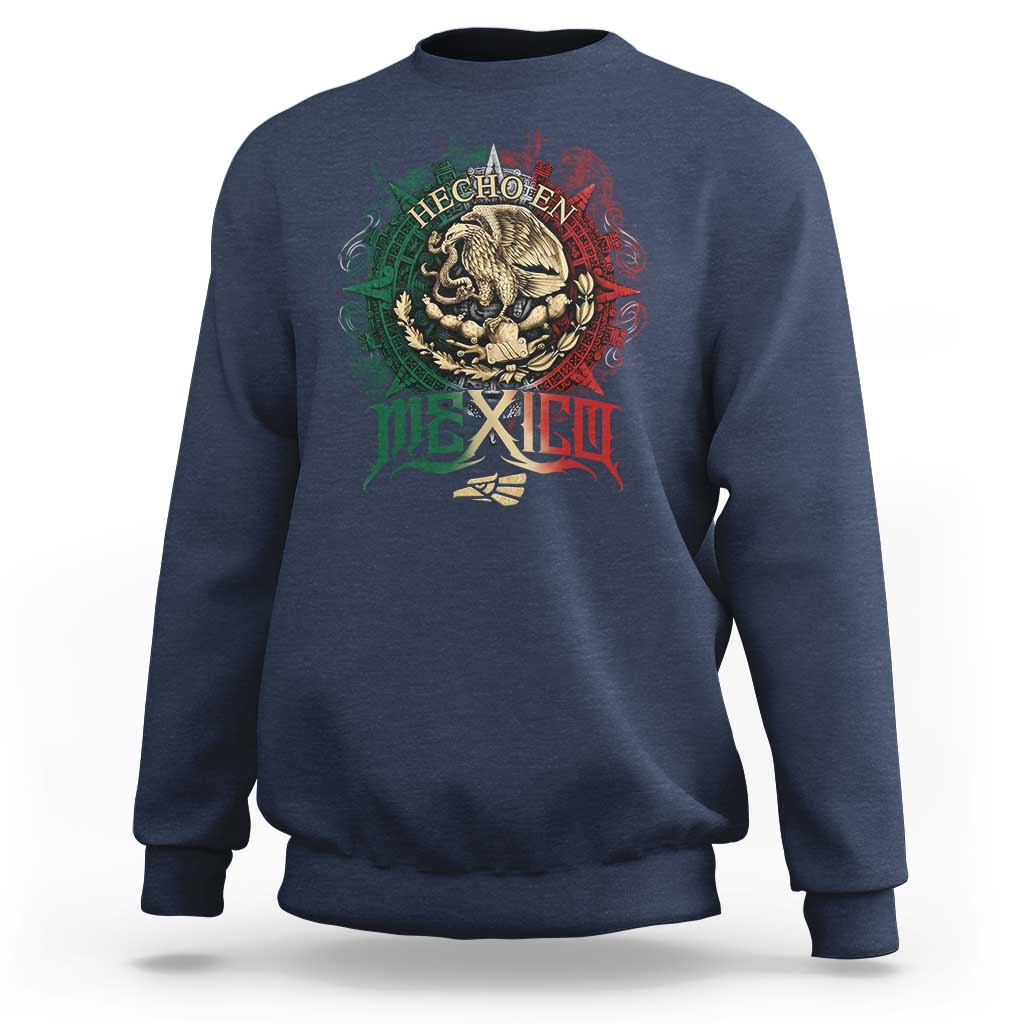 Hecho En Mexico Sweatshirt Mexican Pride Aztec Eagle
