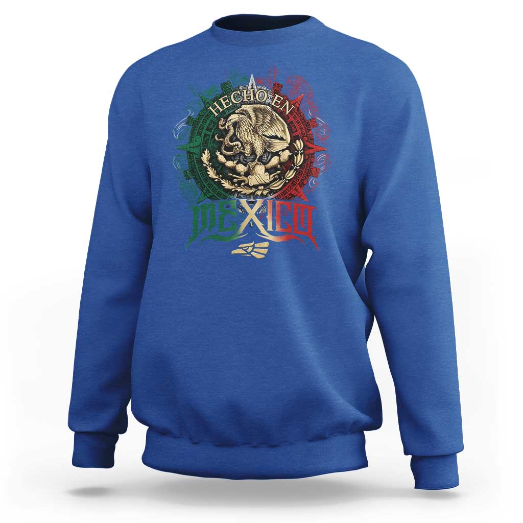 Hecho En Mexico Sweatshirt Mexican Pride Aztec Eagle