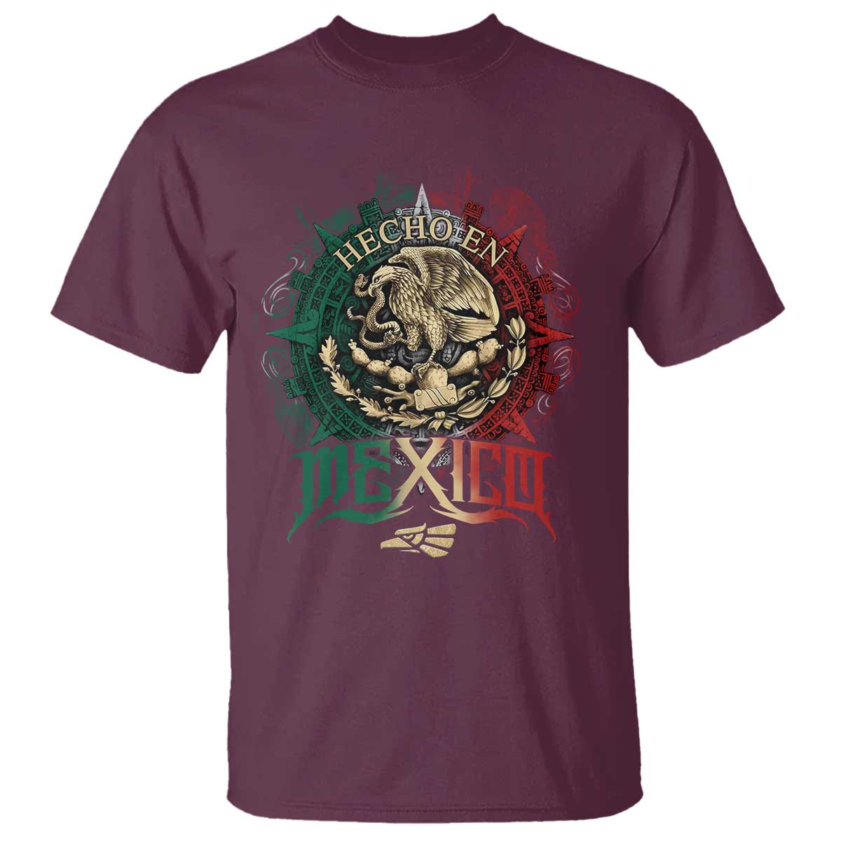 Hecho En Mexico T Shirt Mexican Pride Aztec Eagle