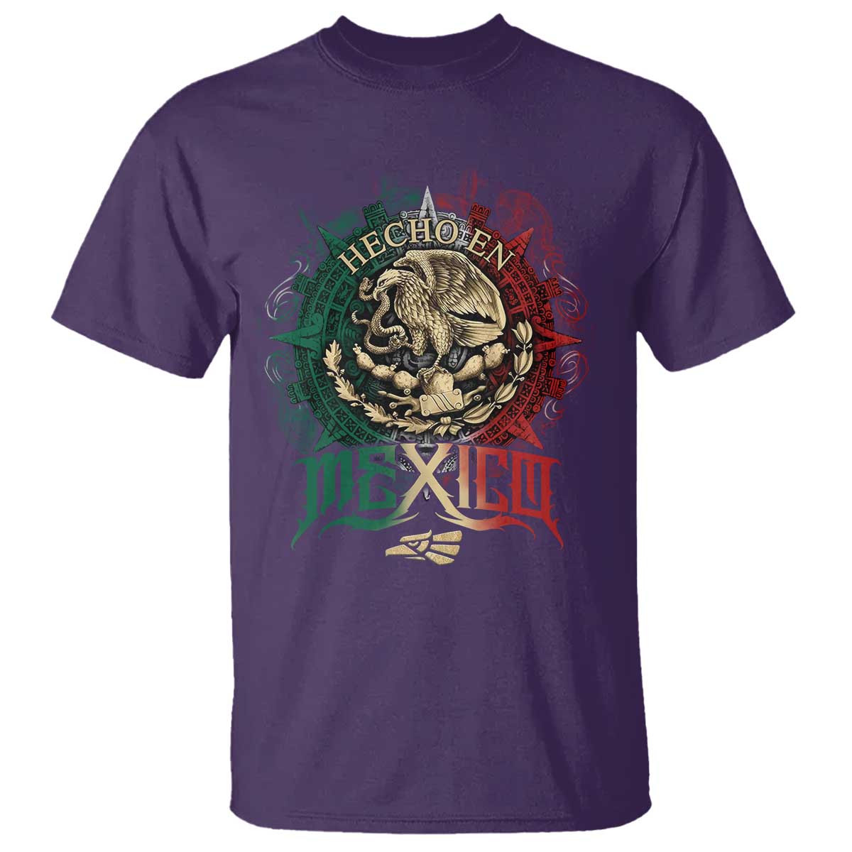 Hecho En Mexico T Shirt Mexican Pride Aztec Eagle