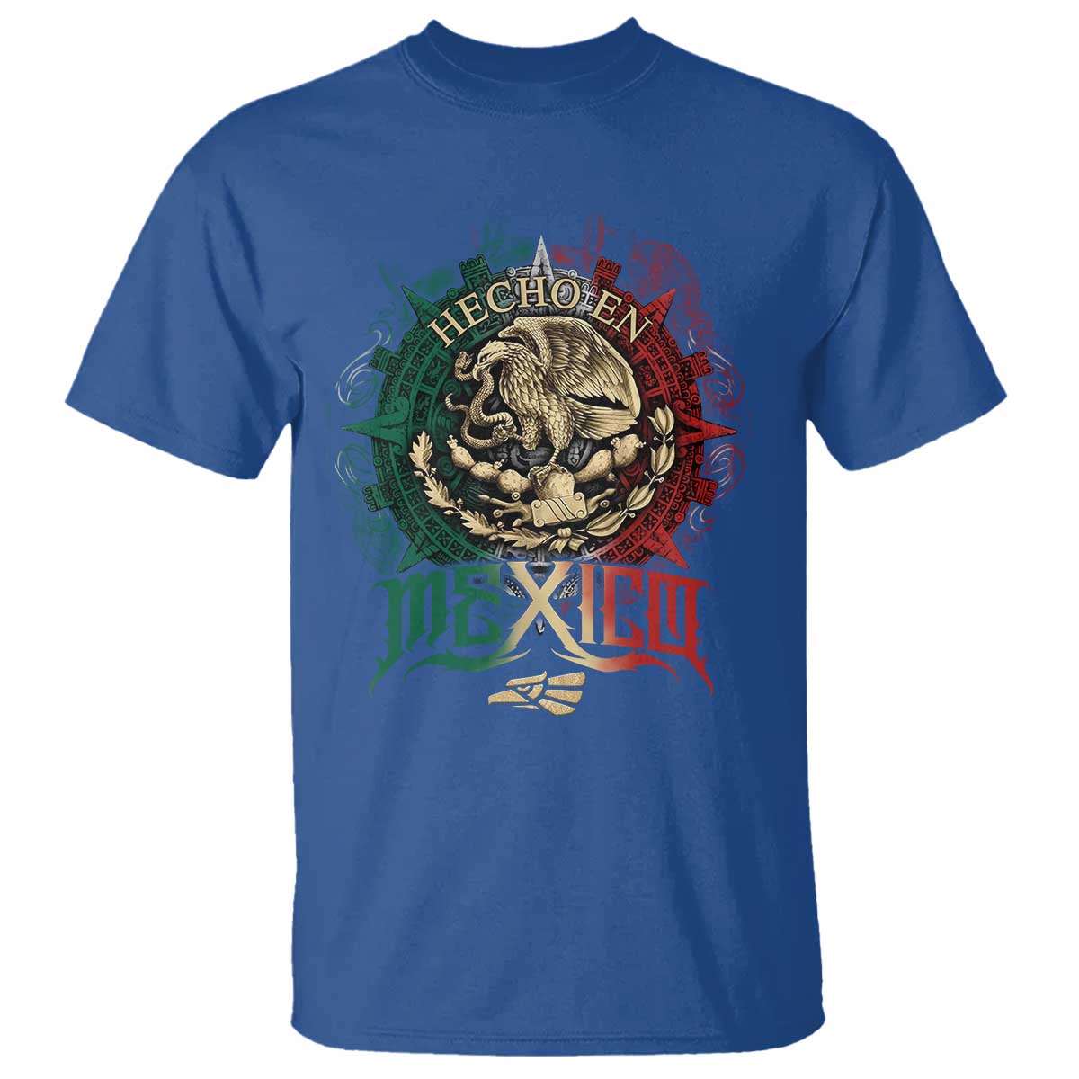 Hecho En Mexico T Shirt Mexican Pride Aztec Eagle