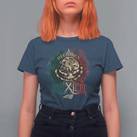 Hecho En Mexico T Shirt For Women Mexican Pride Aztec Eagle