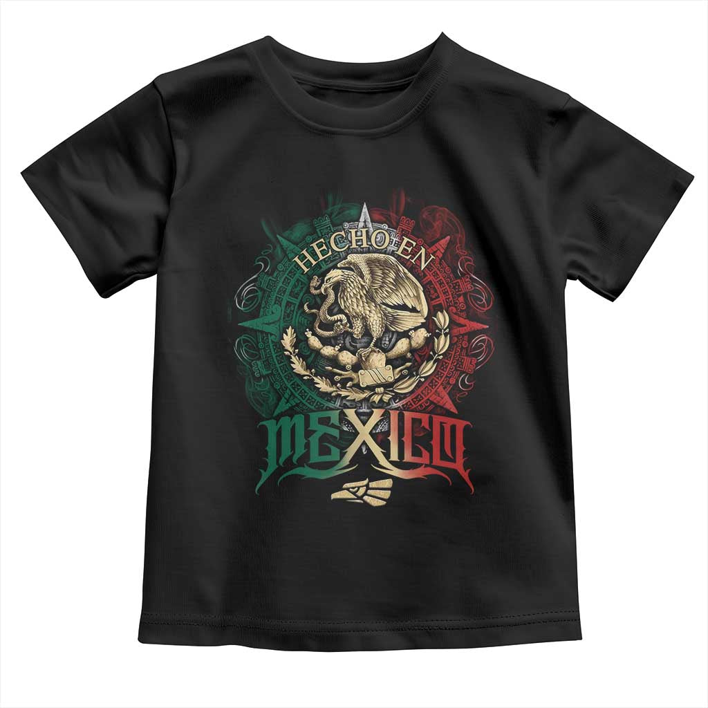 Hecho En Mexico Toddler T Shirt Mexican Pride Aztec Eagle