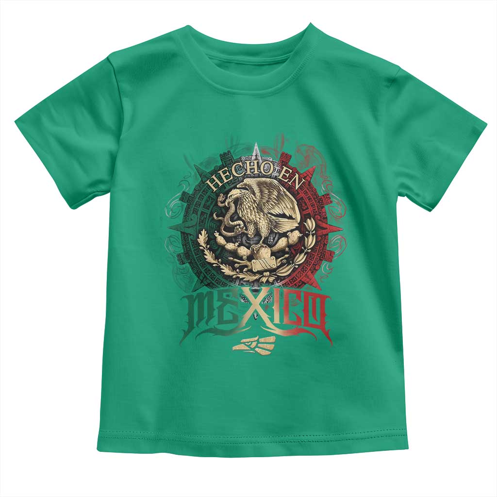 Hecho En Mexico Toddler T Shirt Mexican Pride Aztec Eagle