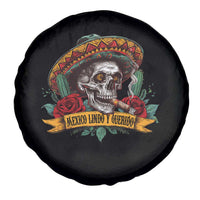 Funny Mexico Lindo Y Querido Spare Tire Cover Mexican Pride Vintage Sombrero Hat Skull
