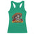 Funny Mexico Lindo Y Querido Racerback Tank Top Mexican Pride Vintage Sombrero Hat Skull